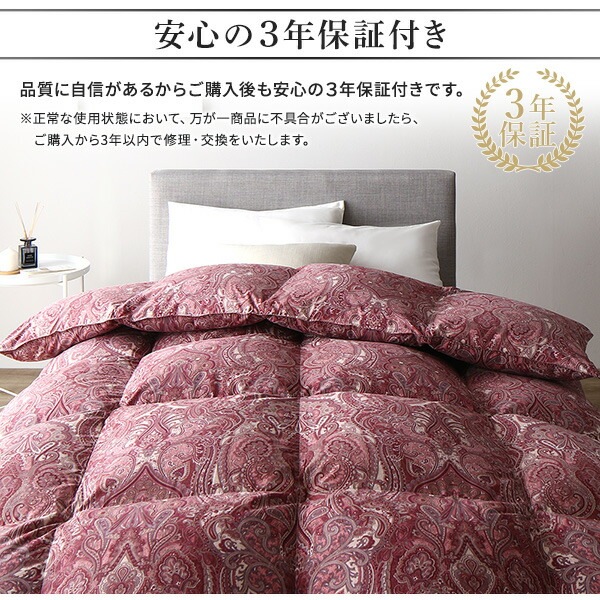 羽毛布団 シングル アイボリー ダウン50% 250dp パワーアップ加工 抗菌 防臭 防ダニ 国産