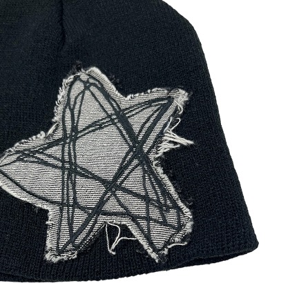 Doodle Star Short (Black) TWSシンユ着用！かわいいビーニー ENHYPEN声優着用！！ ビーニー帽子