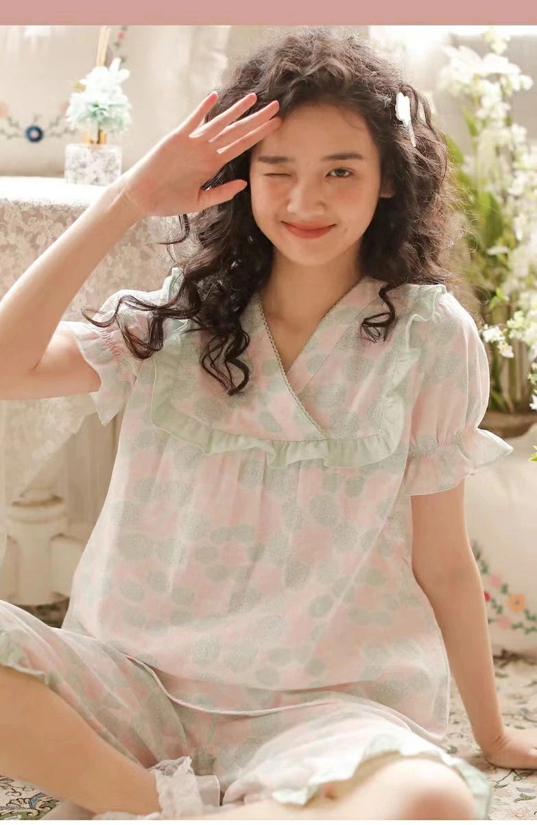 【急速出荷!】ふわふわ柔らか ウェア 2重ガーゼ 半袖パジャマ かわいい かぶり 部屋着 春 秋 ガーゼ 綿100 おしゃれ 【急速出荷!】ふわふわ柔らか ウェア 2重ガーゼ 半袖パジャマ かわいい かぶり 部屋着 春 秋 ガーゼ 綿100 おしゃれ