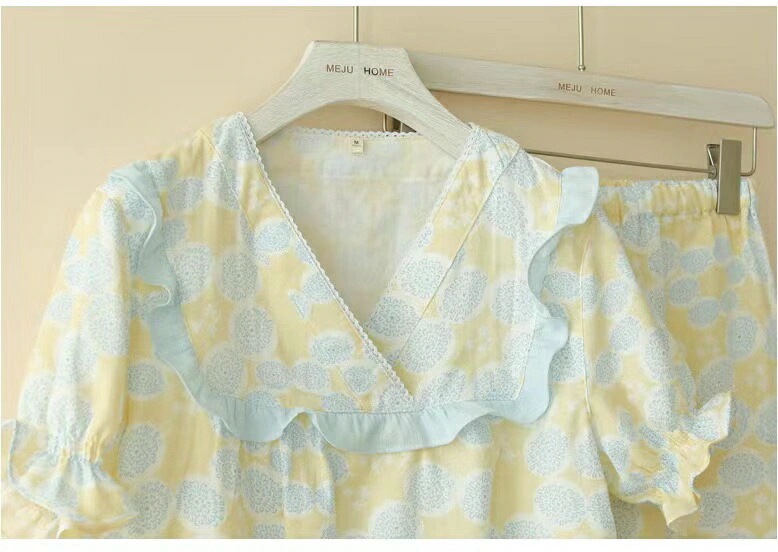 【急速出荷!】ふわふわ柔らか ウェア 2重ガーゼ 半袖パジャマ かわいい かぶり 部屋着 春 秋 ガーゼ 綿100 おしゃれ 【急速出荷!】ふわふわ柔らか ウェア 2重ガーゼ 半袖パジャマ かわいい かぶり 部屋着 春 秋 ガーゼ 綿100 おしゃれ