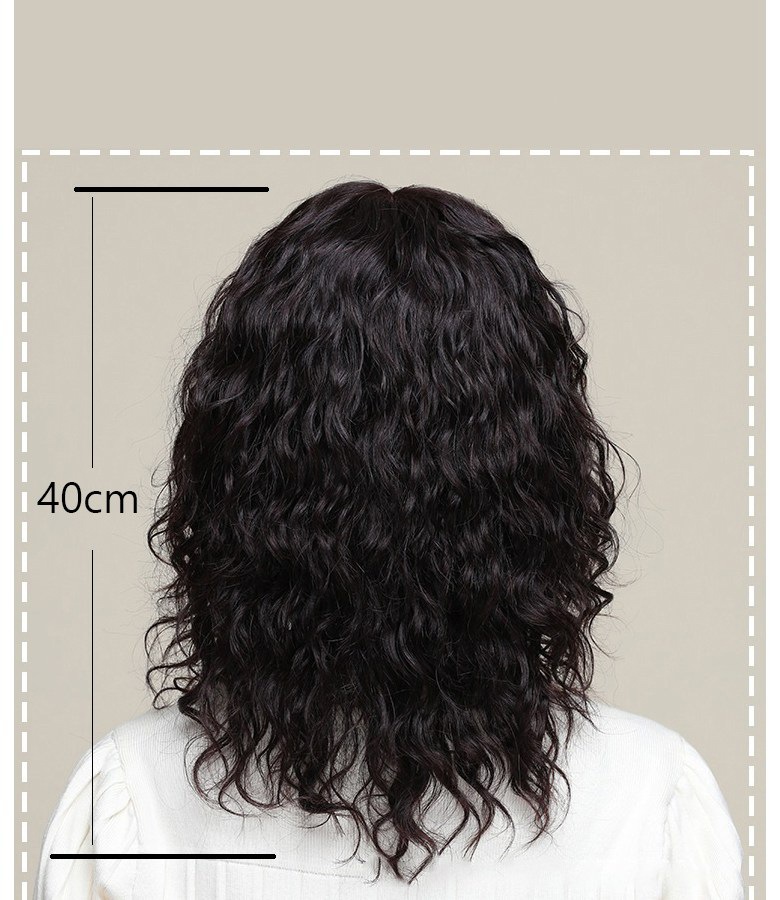 女性用フルリアルヘアウィッグ女性用ウール巻き毛ウィッグセット自然なふわふわ美しさ年齢を減らす白髪のマザーウィッグ 女性用フルリアルヘアウィッグ女性用ウール巻き毛ウィッグセット自然なふわふわ美しさ年齢を減らす白髪のマザーウィッグ