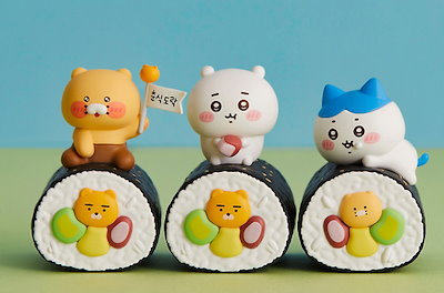 【3個セット】 韓国限定　ちいかわ × カカオフレンズ なかよし マスコット Qoo10] カカオフレンズ 【ちいかわ X kakao friend