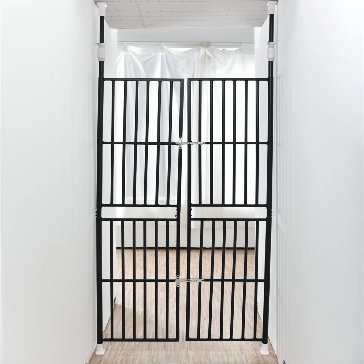 ペット高さ調節対応 1255cm ドア ケージ 留守番 保護 ネコ 脱走防止 柵 フェンス ペット高さ調節対応 1255cm ドア ケージ 留守番 保護 ネコ 脱走防止 柵 フェンス