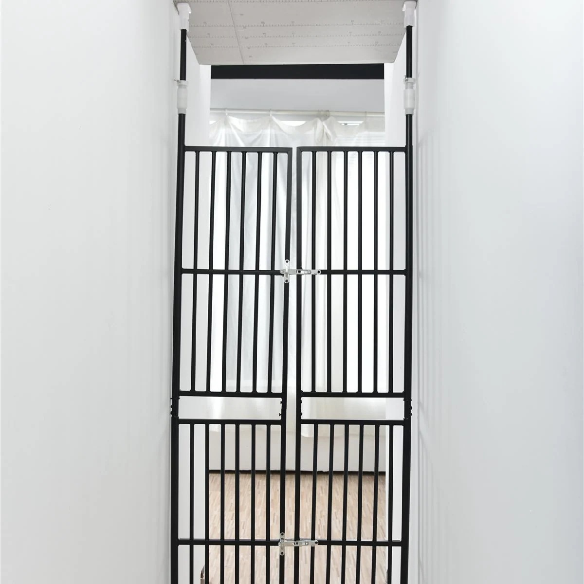 ペット高さ調節対応 1255cm ドア ケージ 留守番 保護 ネコ 脱走防止 柵 フェンス ペット高さ調節対応 1255cm ドア ケージ 留守番 保護 ネコ 脱走防止 柵 フェンス