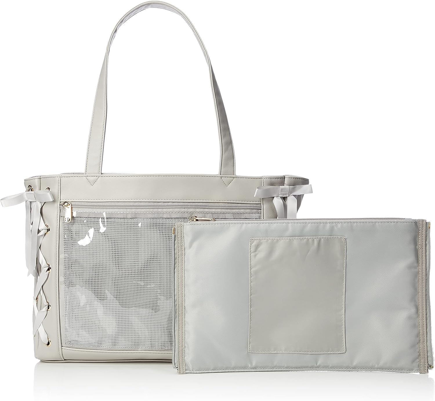 [ウィゴー] 痛バッグ 痛バ 【Sサイズ】 レースアップ トートバッグ バッグ デコバッグ 鞄 A4 クリアバッグ クリア 推し活 推し活グッズ 推し活バッグ ライブ イベント 春 夏 秋 冬 プレゼ