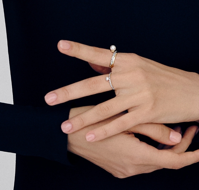 HYERES LOR] Noailles Silver Antique Pearl Ring full