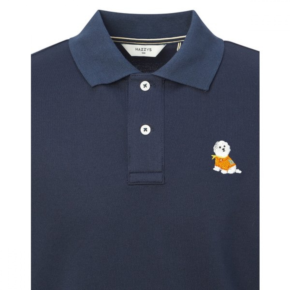 [25SS] [ハッピーパピードネーション] ビションフリーゼ刺繍入りショートスリーブ P HZTS5B905N2