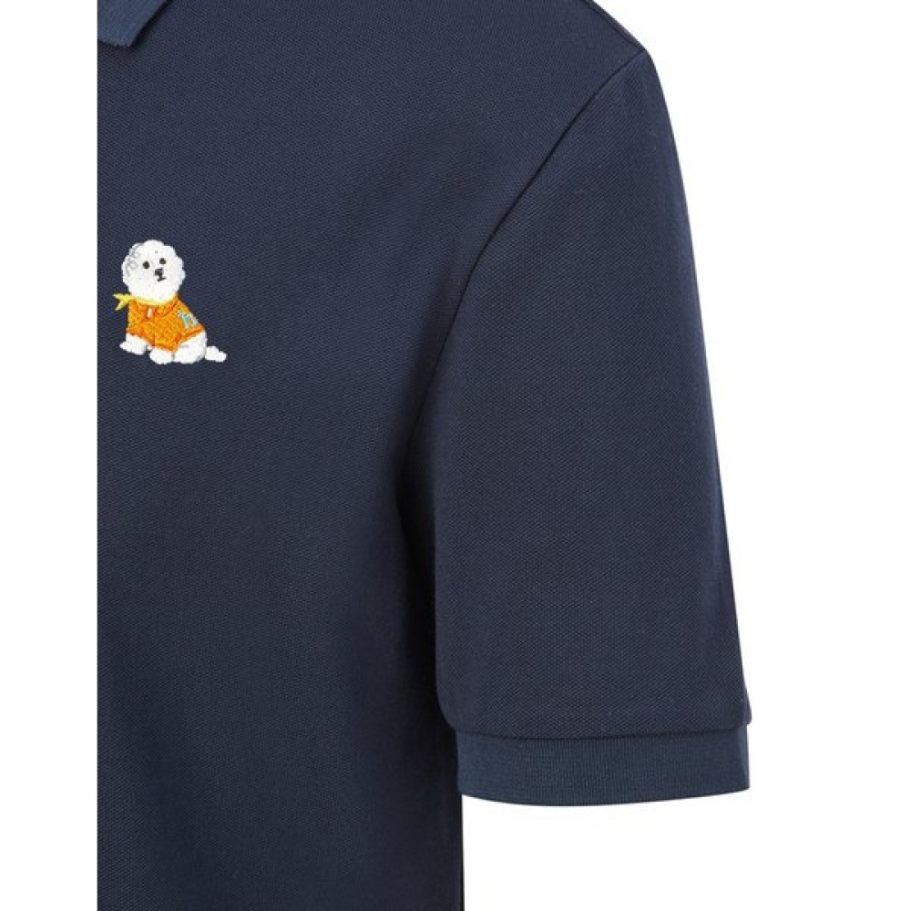 [25SS] [ハッピーパピードネーション] ビションフリーゼ刺繍入りショートスリーブ P HZTS5B905N2