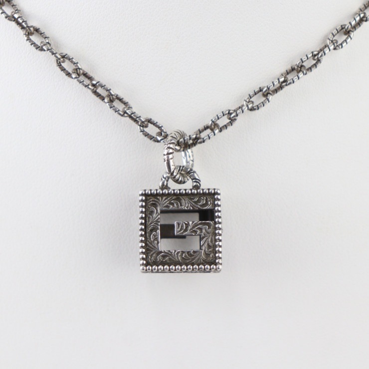 新品 GUCCI スクエアG シルバー ネックレス 552768 楽天市場】グッチ ネックレス アクセサリー メンズ Gキューブ