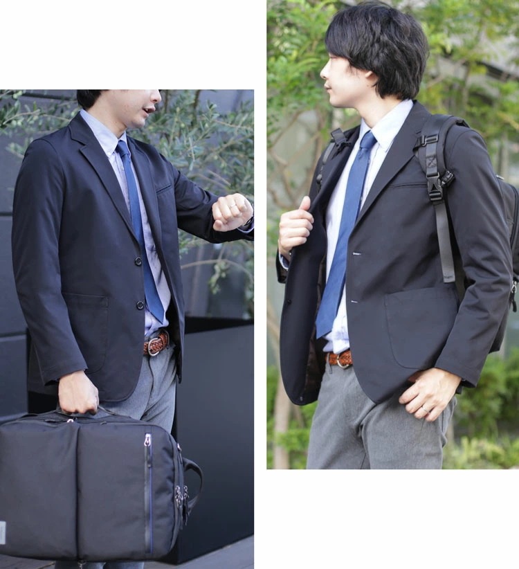 [HALEINE]ストレッチメンズテーラードジャケット