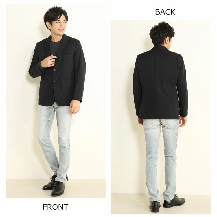 [HALEINE]ストレッチメンズテーラードジャケット