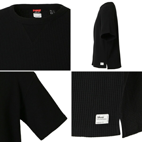 エコハイブリッド ワッフル ルーズフィット ティー Tシャツ 半袖 Ferre Yarn ワッフル生地
