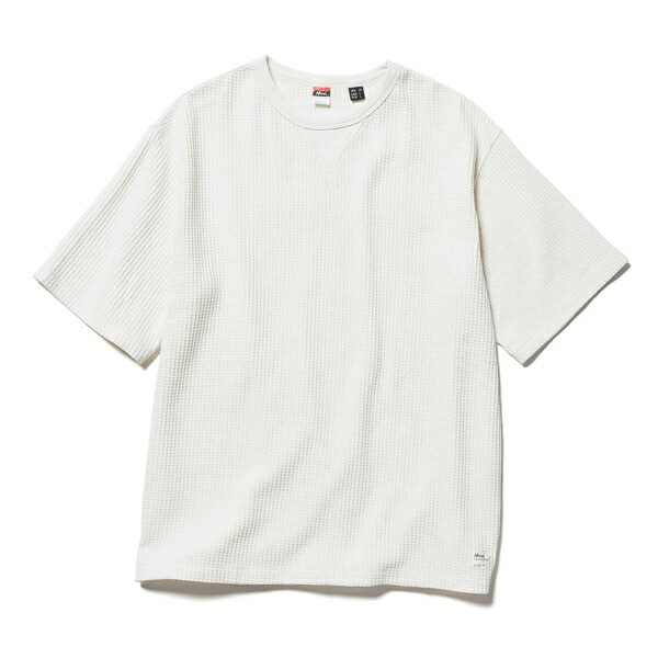 エコハイブリッド ワッフル ルーズフィット ティー Tシャツ 半袖 Ferre Yarn ワッフル生地