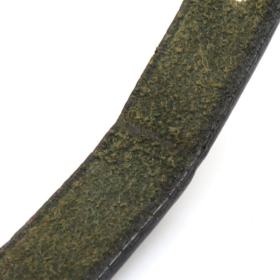 エルメス HERMES ブレスレット レザー/メタル ブラック/シルバー ユニセックス e60608a