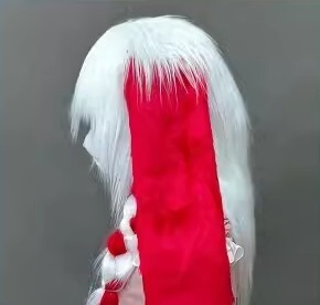 着ぐるみヘッド ウサギ 赤 兎面 垂れ耳 全頭ヘッド ケモノ マスク ファースーツ ぬいぐるみ コスプレ コスチューム