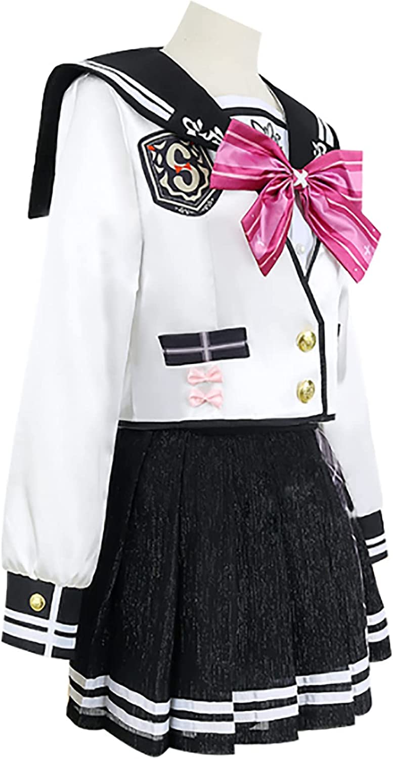 にじさんじ所属 バーチャルYouTuber VTuber にじさんじ 健屋花那 セーラー服 コスプレ用衣装 ウイッグ かつら付き コスチューム 変身 仮装 変装 文化祭 学園祭 ハロウ