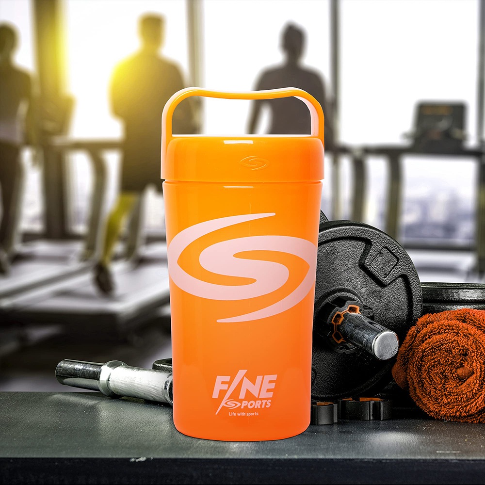 宅配便 FINESPORTS HMBプロテイン18000 & シェイカー セット フルーツミックス味 日本製 600g ホエイプロテイン