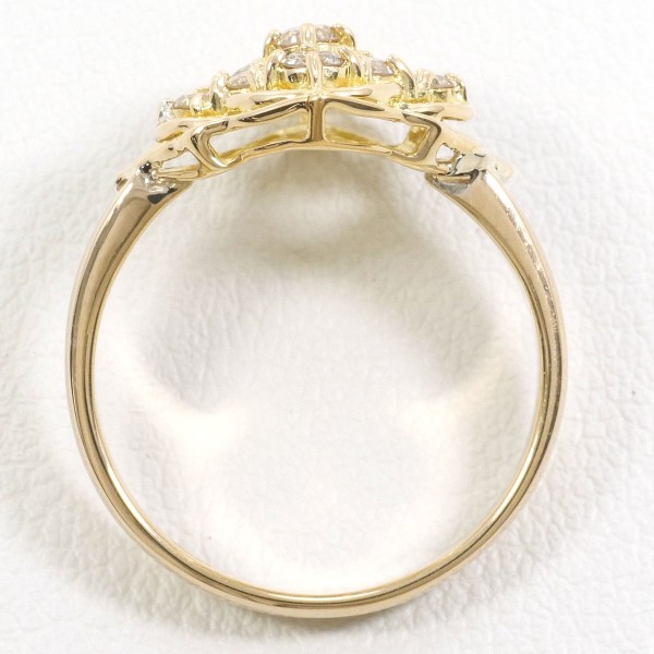 K18 18金 YG イエローゴールド リング 指輪 10.5号 ダイヤ ジュエリー 中古 K18 18金 YG イエローゴールド リング 指輪 10.5号 ダイヤ ジュエリー 中古