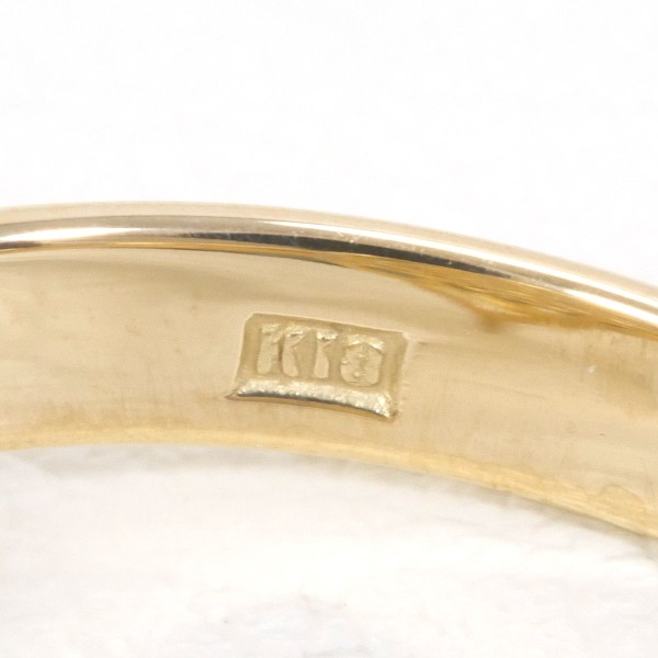 K18 18金 YG イエローゴールド リング 指輪 10.5号 ダイヤ ジュエリー 中古 K18 18金 YG イエローゴールド リング 指輪 10.5号 ダイヤ ジュエリー 中古