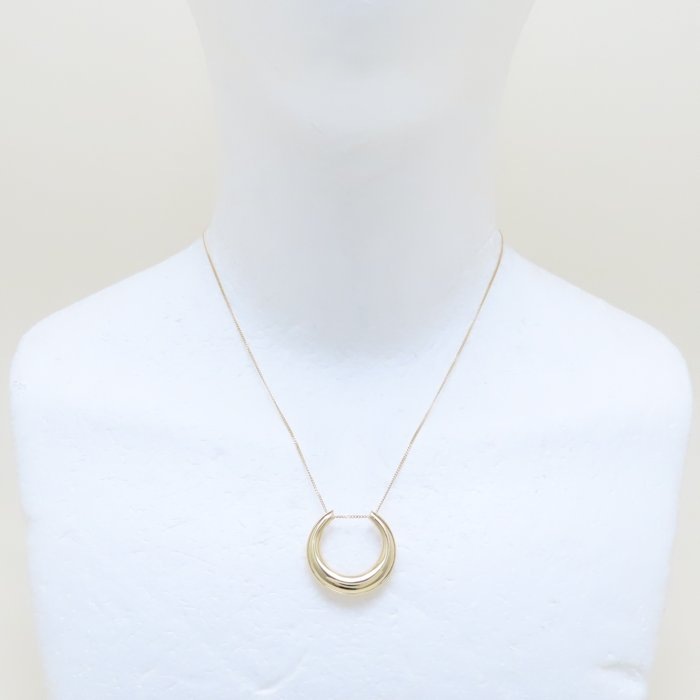 トップ付き ネックレス 43cm 3.3グラム K18YG イエローゴールド/76178【中古】 トップ付き ネックレス 43cm 3.3グラム K18YG イエローゴールド/76178【中古】