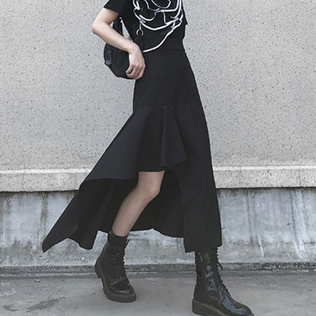 レディース スカート ボトムス マーメイドスカート ロングスカート 膝下 膝上 フィッシュテール フェミニン ストリート かわいい 大人可愛い きれいめ カジュアル 上品 おしゃれ かっこいい