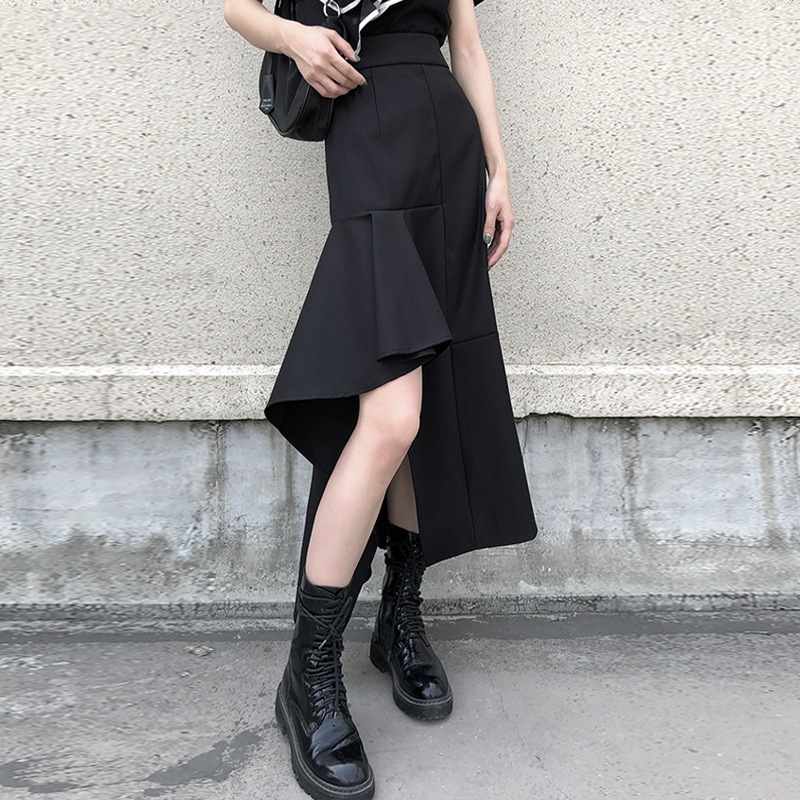 レディース スカート ボトムス マーメイドスカート ロングスカート 膝下 膝上 フィッシュテール フェミニン ストリート かわいい 大人可愛い きれいめ カジュアル 上品 おしゃれ かっこいい