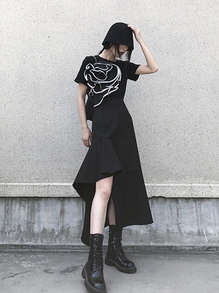 レディース スカート ボトムス マーメイドスカート ロングスカート 膝下 膝上 フィッシュテール フェミニン ストリート かわいい 大人可愛い きれいめ カジュアル 上品 おしゃれ かっこいい