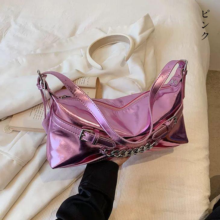 【期間限定】メタリック ショルダー ハンドバッグ トートバッグ 2way チェーン ファスナー 【azkss24-208】【予約販売:15-20日入荷予定順次発送】60込 【期間限定】メタリック ショルダー ハンドバッグ トートバッグ 2way チェーン ファスナー 【azkss24-208】【予約販売:15-20日入荷予定順次発送】60込