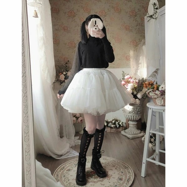 パニエ ロリータ ワイヤー無し 普段使い ゴスロリ ソフトチュール Lolita ホワイト コスチューム ボリューム ゴムウエスト 萌え萌え 柔らかい 骨あり ふわふわ カワイイ お姫様 ウェディング パニエ ロリータ ワイヤー無し 普段使い ゴスロリ ソフトチュール Lolita ホワイト コスチューム ボリューム ゴムウエスト 萌え萌え 柔らかい 骨あり ふわふわ カワイイ お姫様 ウェディング