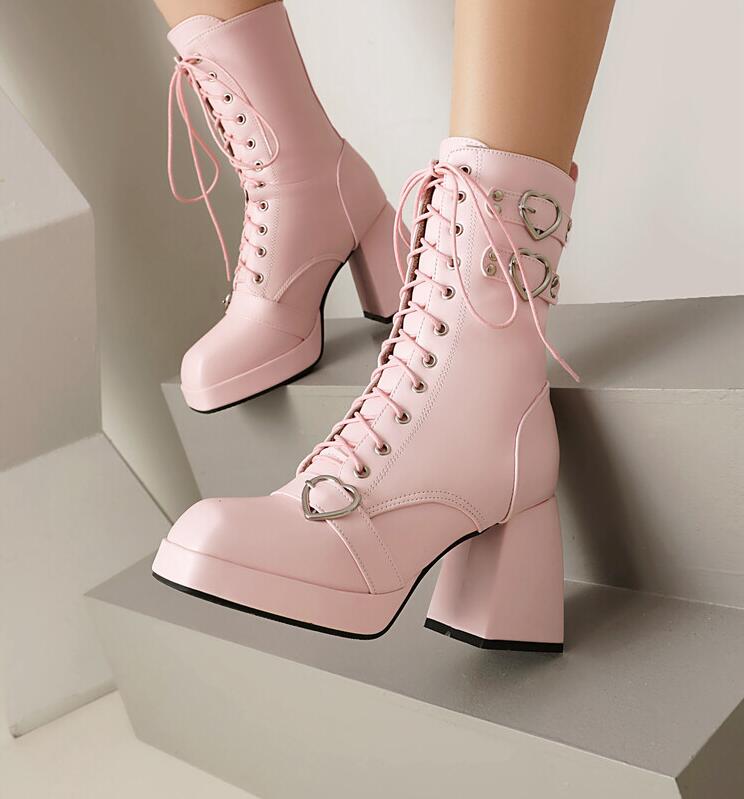 特売セール ブーツ レディース 靴 ショートブーツ 厚底 ジュース 大きいサイズ 22-29cm 厚底ブーツ コスプレ ロリータ風 編み上げブーツ ブーツ 太ヒール レースアップ 疲れない 歩きやすい 特売セール ブーツ レディース 靴 ショートブーツ 厚底 ジュース 大きいサイズ 22-29cm 厚底ブーツ コスプレ ロリータ風 編み上げブーツ ブーツ 太ヒール レースアップ 疲れない 歩きやすい