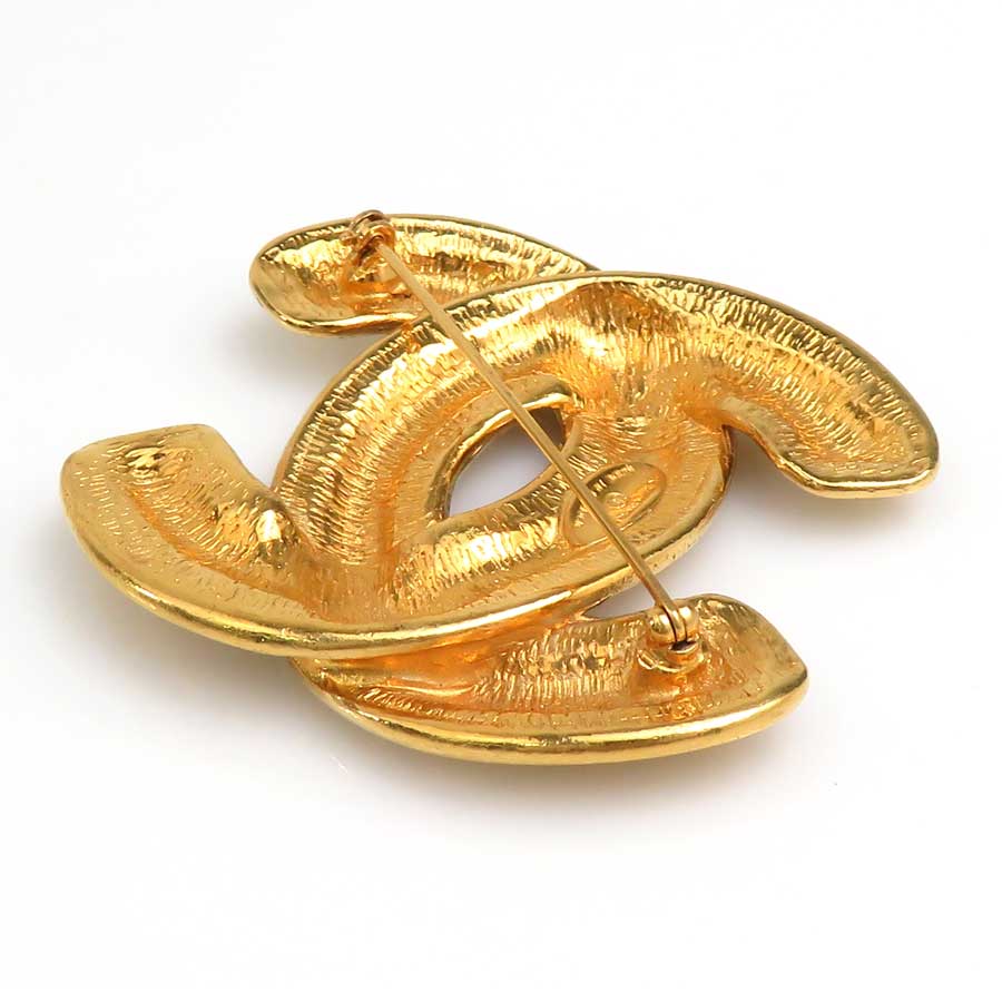 シャネル CHANEL ブローチ ココマーク メタル ゴールド レディース e60307a