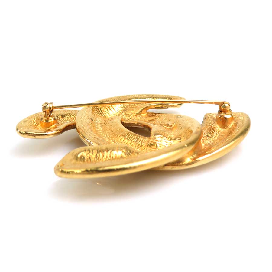 シャネル CHANEL ブローチ ココマーク メタル ゴールド レディース e60307a