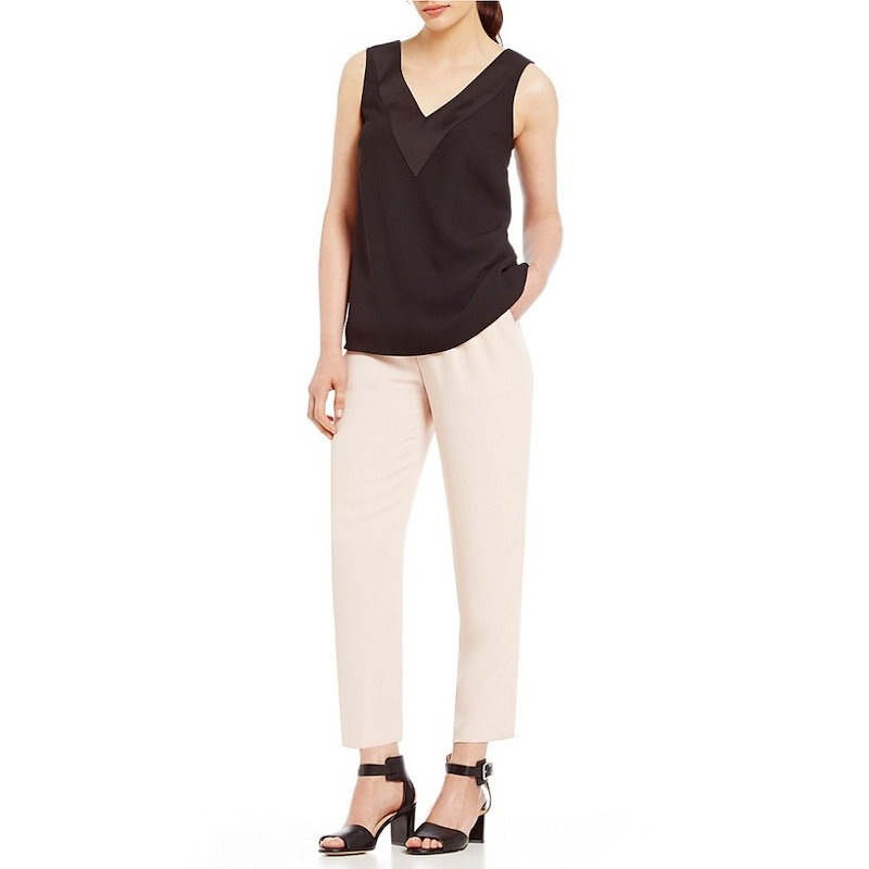 アントニオ メラーニ レディース トップス ブラウス【Antonio Melani Celeste Crepe Back Satin Blouse】Black アントニオ メラーニ レディース トップス ブラウス【Antonio Melani Celeste Crepe Back Satin Blouse】Black