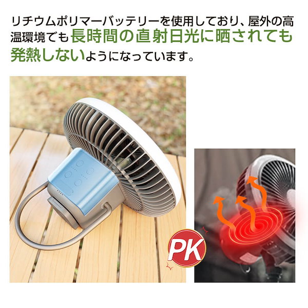 Qoo10] HAGOOGI 扇風機 キャンプ 収納ケース付き コード