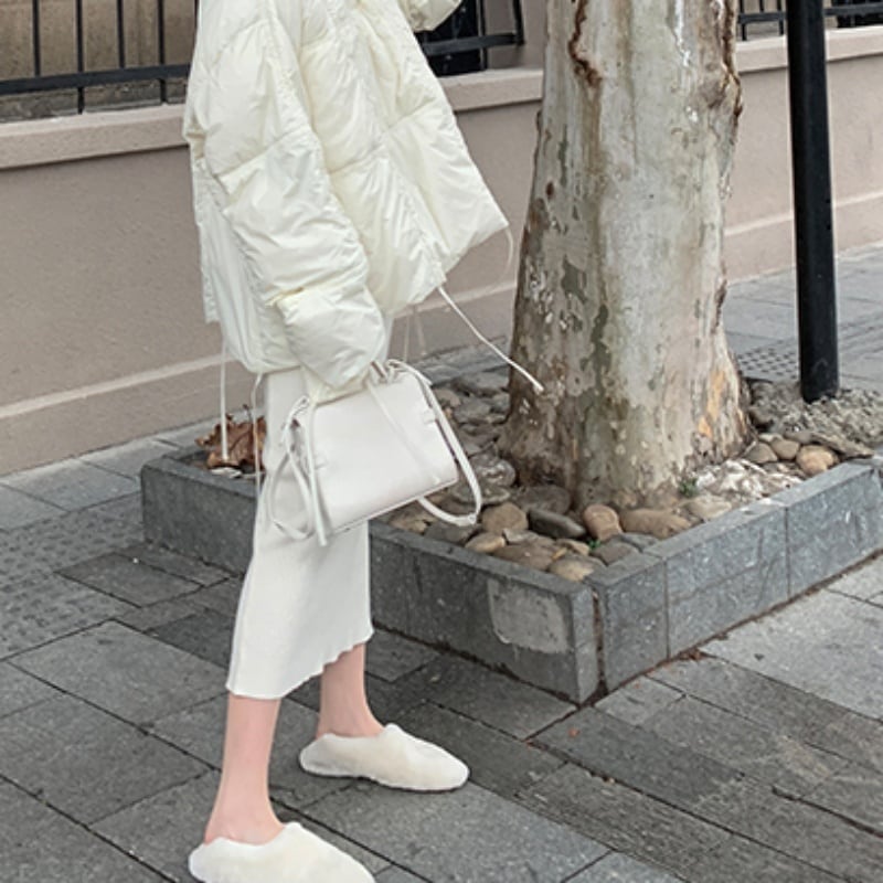 ２color ロングワンピース ニットワンピース キャミソール ニット Vネック