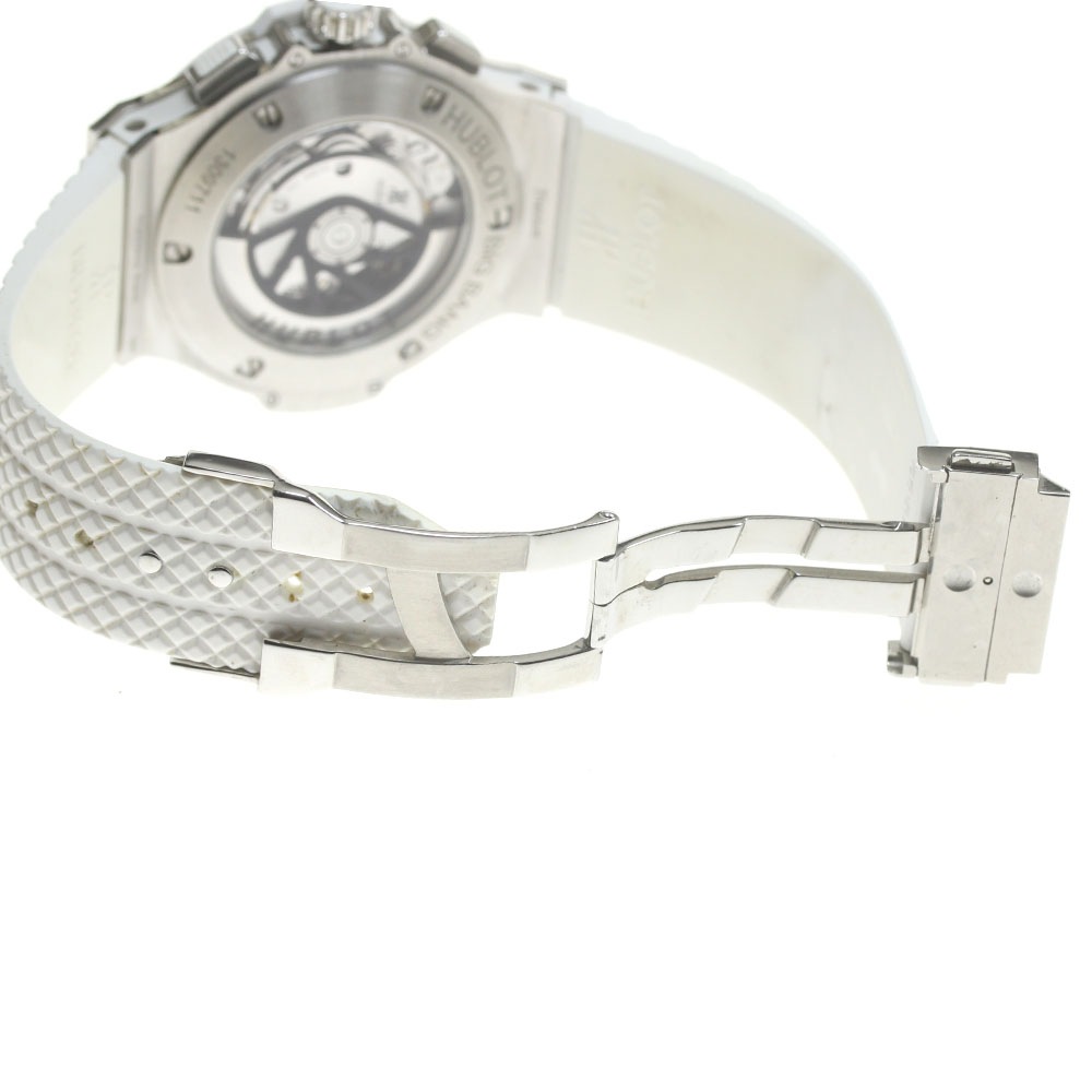 ウブロ HUBLOT 301.SE.230.RW ビッグバン スチールホワイト クロノグラフ 自動巻き メンズ 保証書付き_846529【中古】 ウブロ HUBLOT 301.SE.230.RW ビッグバン スチールホワイト クロノグラフ 自動巻き メンズ 保証書付き_846529【中古】