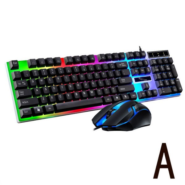 Qoo10] ゲーミングキーボード マウスセット 英語