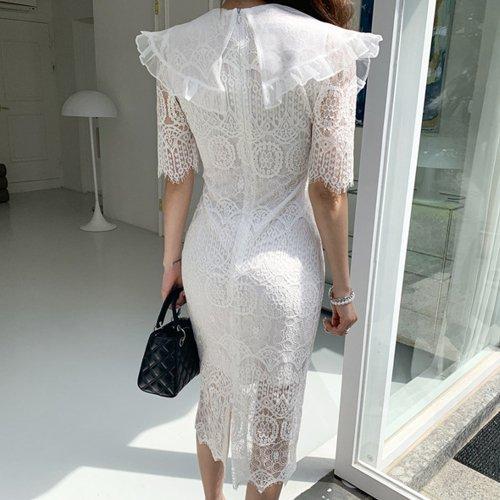 キャバドレス ナイトドレス ミディアムドレス ハイウエスト タイト ワンピース 半袖 スカラップカット 総レース レディース グラシア キャバドレス ナイトドレス ミディアムドレス ハイウエスト タイト ワンピース 半袖 スカラップカット 総レース レディース グラシア