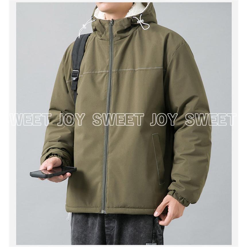 品質いいな新品 ジャケット メンズ ボアジャケット アウター 裏ボア ブルゾン 裏起毛 おしゃれ 防寒 冬 ゆったり 暖かい