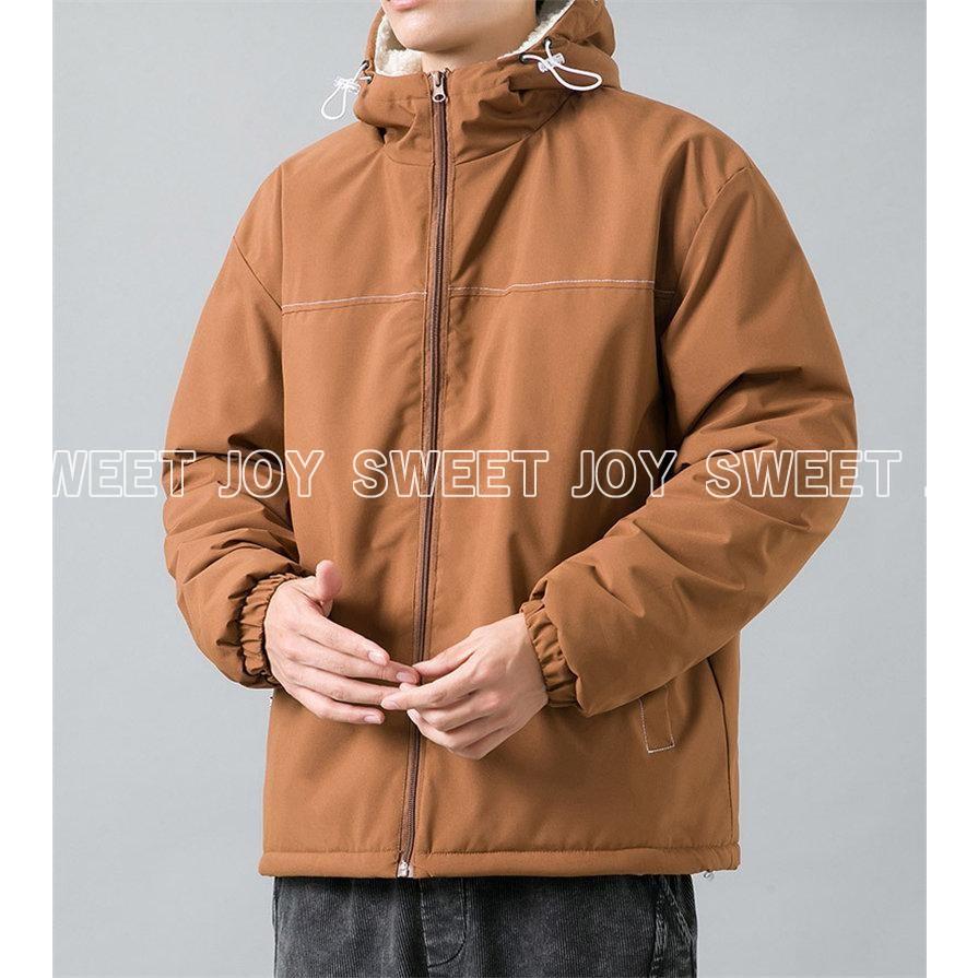 品質いいな新品 ジャケット メンズ ボアジャケット アウター 裏ボア ブルゾン 裏起毛 おしゃれ 防寒 冬 ゆったり 暖かい