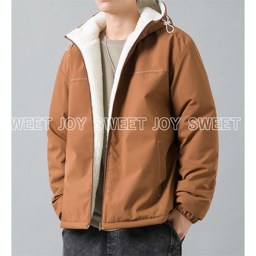 品質いいな新品 ジャケット メンズ ボアジャケット アウター 裏ボア ブルゾン 裏起毛 おしゃれ 防寒 冬 ゆったり 暖かい
