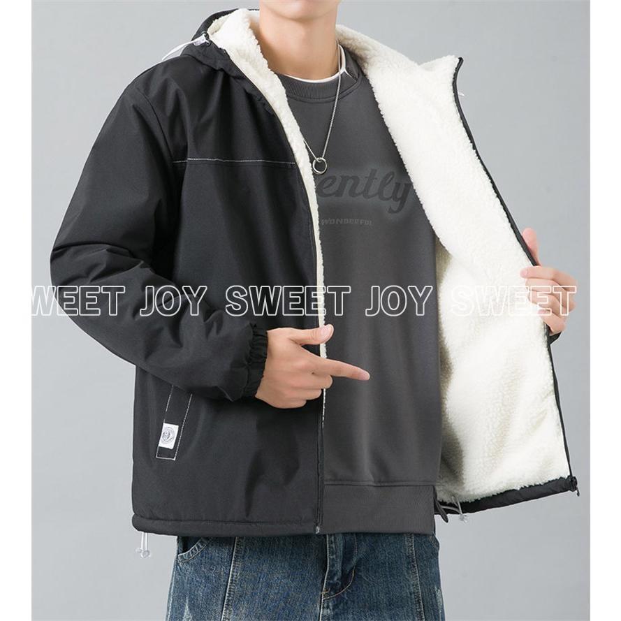 品質いいな新品 ジャケット メンズ ボアジャケット アウター 裏ボア ブルゾン 裏起毛 おしゃれ 防寒 冬 ゆったり 暖かい