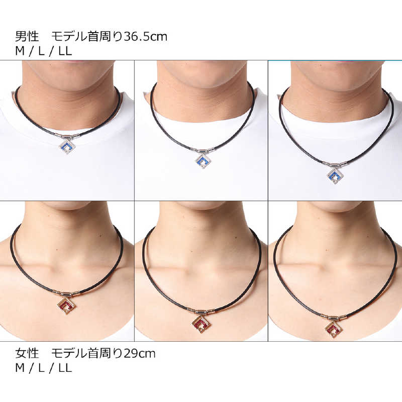コラントッテ　TAO ネックレス スリム ARAN mini(LLサイズ/) シャンパンゴールド×レッドラメ　ABARO02LL