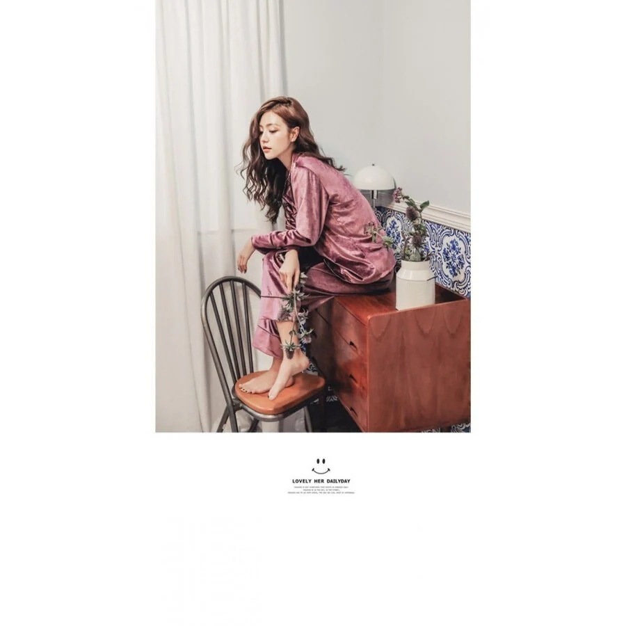 ネグリジェ レディースパジャマ ペア秋冬 前開きベルベットネグリジェ フェイク ナイトガウン 長袖 ネグリジェ レディースパジャマ ペア秋冬 前開きベルベットネグリジェ フェイク ナイトガウン 長袖