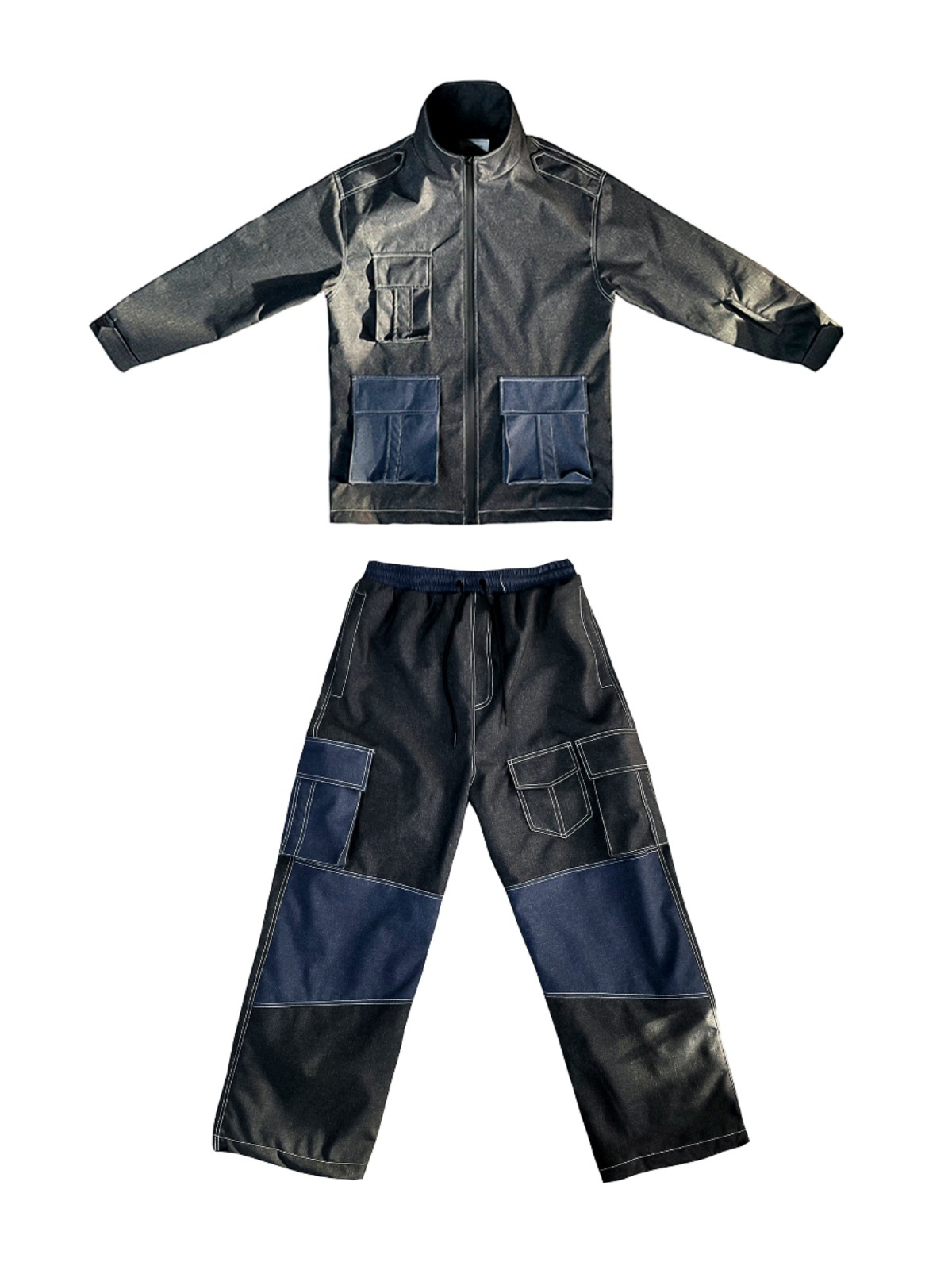 スノボウェア 2025 2026 上下セット 耐水圧20000mm デニム ジャケット パンツ ズボン 韓国風 スノーボードウェア スノーウェア スキーウェア スノボーウェア メンズ レディース