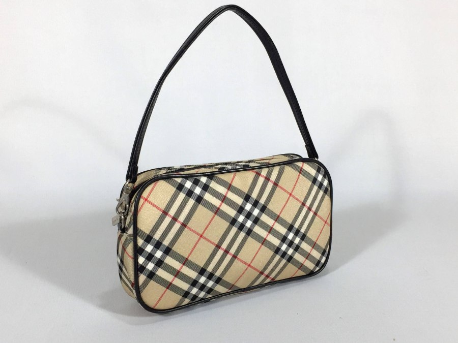 ハンドバッグ ノバチェック ナイロン 中古品