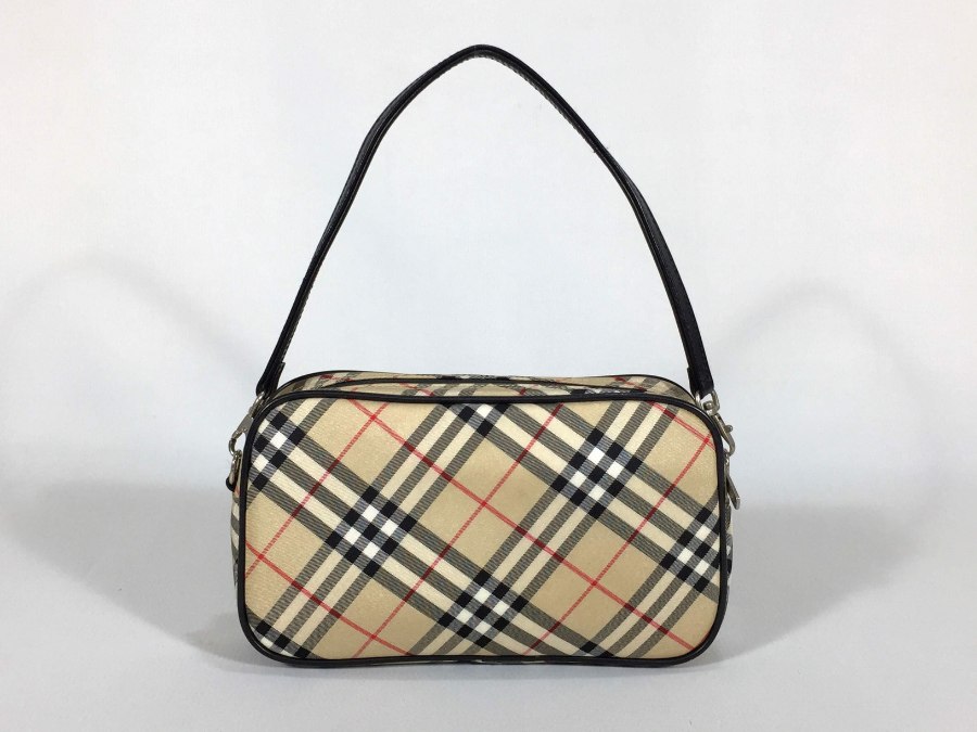 ハンドバッグ ノバチェック ナイロン 中古品