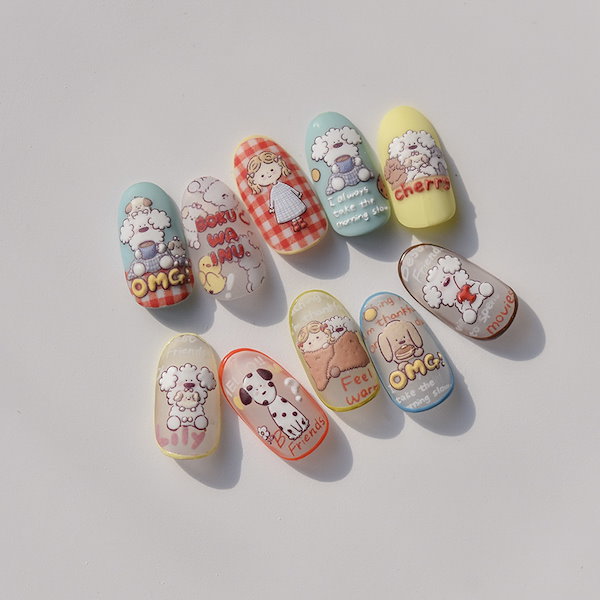 Qoo10] 11/26更新 5D 立体 ネイルシール