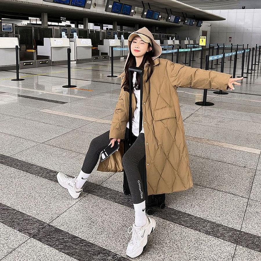 韓国ファッション ゆったり ロング 秋冬 キルティングアウター 中綿コート アウター レディース 防寒 おしゃれ冬アウター 韓国ファッション ゆったり ロング 秋冬 キルティングアウター 中綿コート アウター レディース 防寒 おしゃれ冬アウター