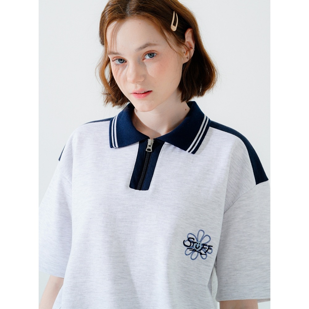 WV PROJECTフォーティカラ半袖TシャツホワイトオートミールMJST7664